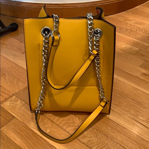 NWT hand painted studded structured leather bag - Picture 3 of 5